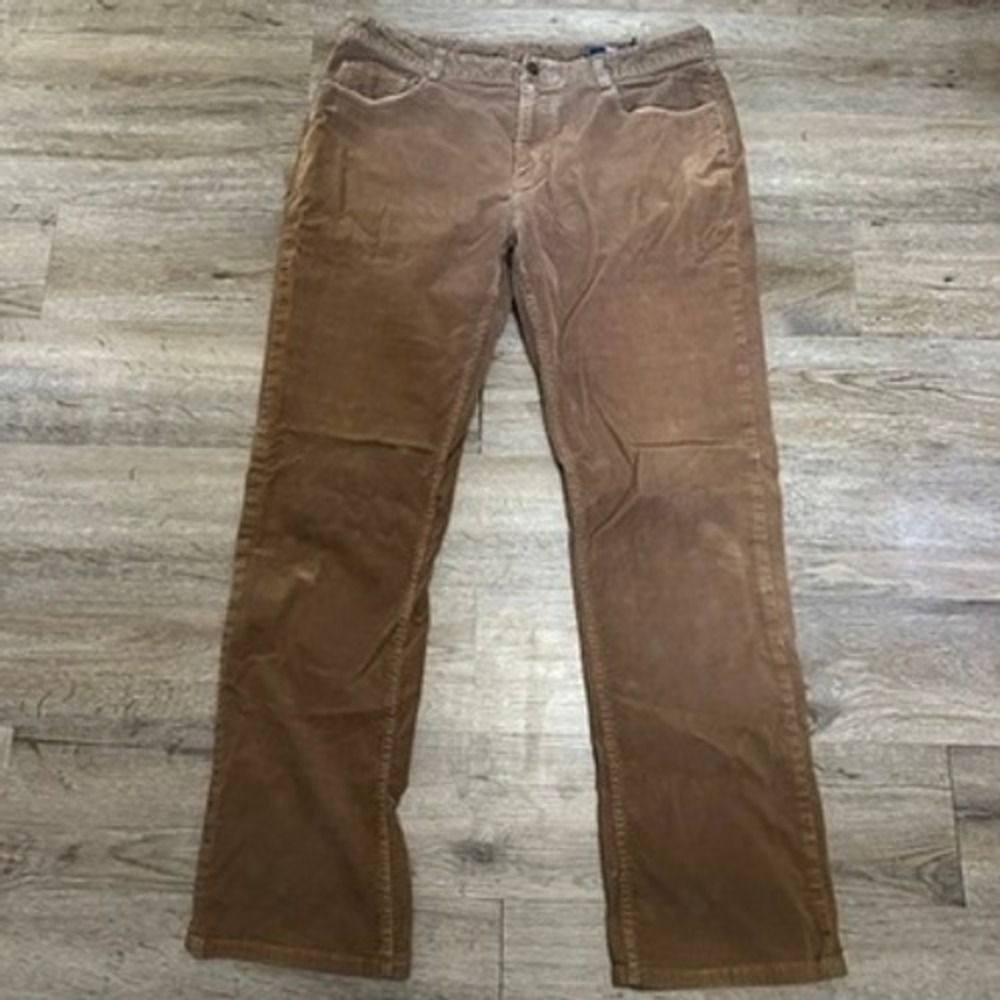 Vineyard Vines Mens‎ Brown Stretch Corduroy Straight Leg Pants 35x32